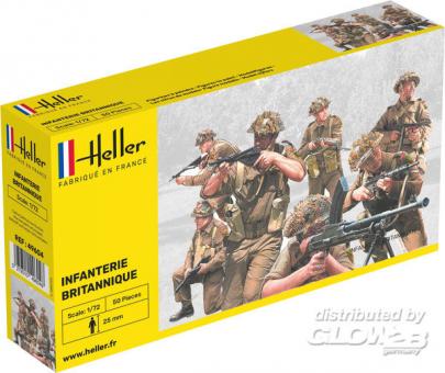 Heller 49604 Britische Infanterie WWII Figuren Modell Bausatz 1:72 in OVP 