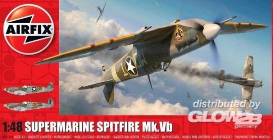 Airfix A05125A Supermarine Spitfire Mk.Vb Modell Flugzeug Bausatz 1:48 in OVP 