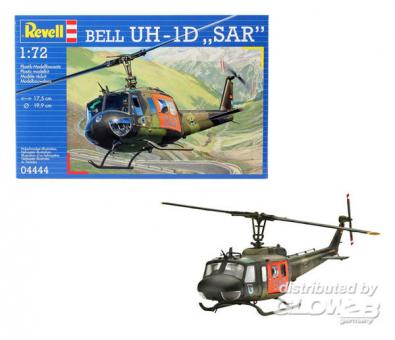 Revell 04444 Bell UH-1D "SAR" Hubschrauber Modell Bausatz 1:72 in OVP 