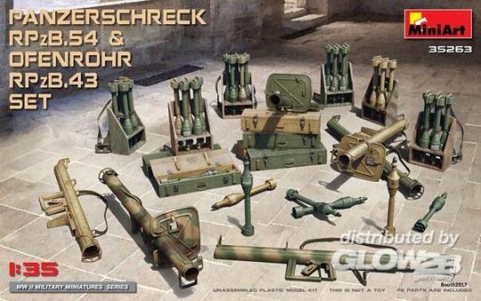 MiniArt 35263 Panzerschreck RPzB.54 & Ofenrohr RpZB.43 Set Waffen 1:35 in OVP 