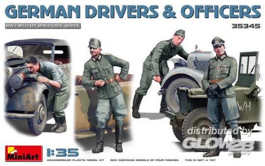 MiniArt 35345 German Drivers & Officers Figuren Modell Bausatz 1:35 in OVP 