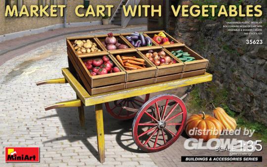 MiniArt 35623 Market cart with vegetables Gemüsewagen Modell Bausatz 1:35 OVP 