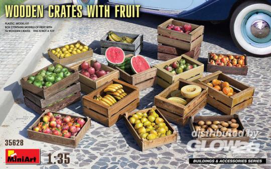 MiniArt 35628 Wooden Crates with Fruit Holzkisten Modell Bausatz 1:35 in OVP 