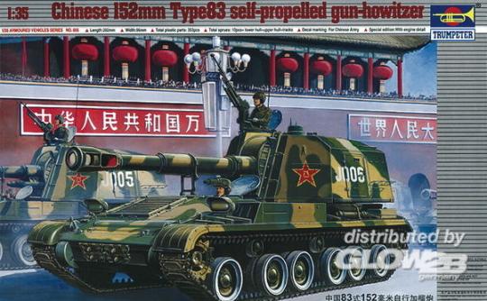 Trumpeter 00305 Chinesischer Panzer 152 mm Typ 83 Bausatz  Modell 1:35 in OVP 