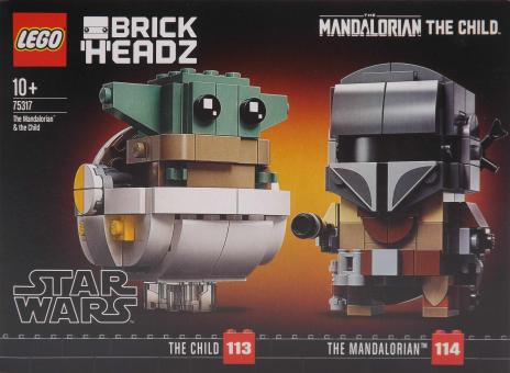 LEGO® BrickHeadz 75317 Der Mandalorianer™ und das Kind 