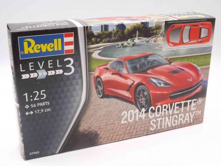 Revell 07060 2014 Corvette Stingray Bausatz Fahrzeug Modell 1:25 in OVP 