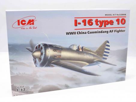 ICM I-16 type 10 WWII China Guomindang AF Fighter Modell 1:32 in OVP  