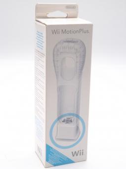 Original Nintendo Wii Motion Plus Adapter mit Silikonhülle Weiß in OVP 