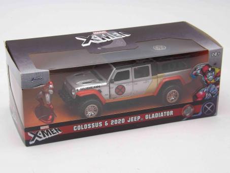 Jada Toys 253223012 - Marvel X-Men Colossus & 2020 Jeep Gladiator 1:32 