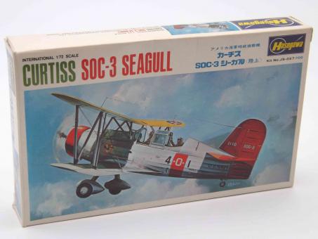 Hasegawa JS-057 100 Curtiss Soc-3 Seagull Modell Flugzeug Bausatz 1:72 in OVP 