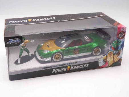 Jada Toys 253255026 - Power Rangers - Green Ranger & 2002 Honda NSX Type-R Japan Spec 1:24 