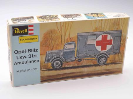 Revell ESCI-Modell H-2308 Opel-Blitz Lkw 3to Ambulance Modell Bausatz 1:72 in OVP 
