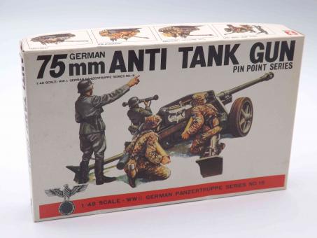 Bandai 8253 75mm Anti Tank Gun Modell Artillerie Bausatz 1:48 in OVP 