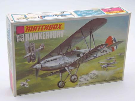 Matchbox PK-1 Hawker Fury Modell Flugzeug Bausatz 1:72 in OVP 