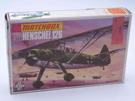 Matchbox PK-26 Henschel 126 Modell Flugzeug Bausatz 1:72 in OVP 