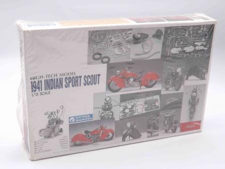 Gunze Sangyo G-624:5000 1941 Indian Sport Scout Modell Motorrad Bausatz 1:12 in OVP 