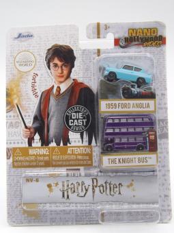 Jada Nano Hollywood Rides 253181002 - Harry Potter The Knight Bus - 1959 Ford Anglia 