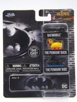 Jada Nano Hollywood Rides 253211000 - DC Batman Batmobile - The Penguin Duck - The Penguin Ride 