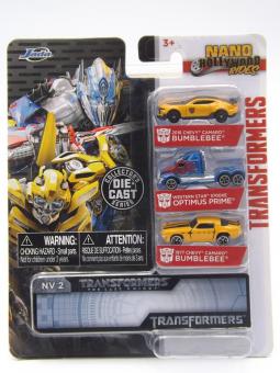 Jada Nano Hollywood Rides 253111000 - Transformers Bumbelbee - Optimus Prime 