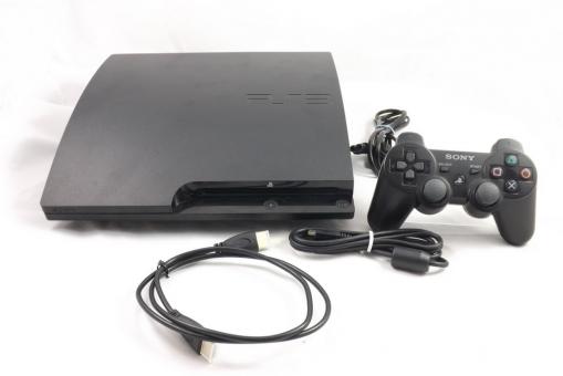 Sony PlayStation 3 Slim Konsole 160 GB Schwarz PS3 + Orig. Controller 