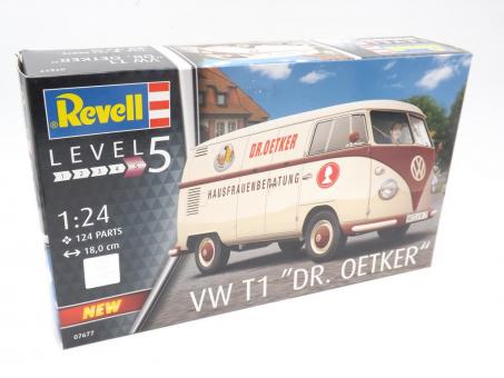 Revell 07677 VW T1 Bus "Dr. Oetker" Auto Modell Bausatz 1:24 in OVP 