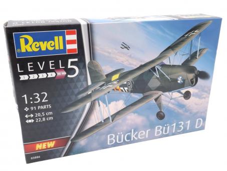 Revell 03886 Bücker Bü131 D Flugzeug Bausatz 1:32 in OVP 