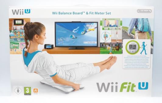 Original Nintendo Wii Fit U + Fit Meter + Wii Balance Board Weiß in OVP 