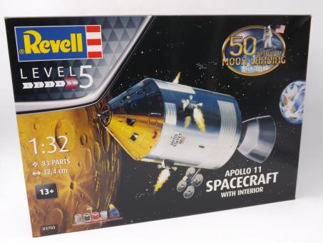 Revell 03703 Apollo 11 Spacecraft Kit Modell Bausatz 50th 1:32 in OVP 