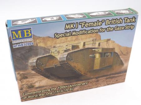 Master Box MB72004 MK I "Female" British Tank Gaza Strip Modell Bausatz 1:72 OVP 