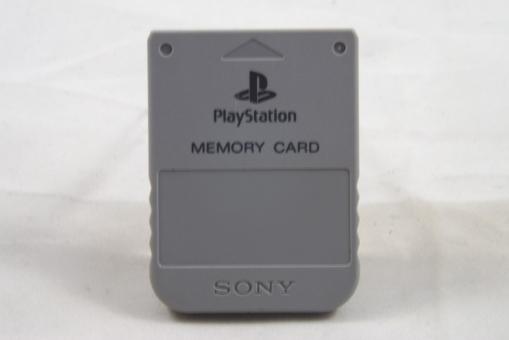 Original Sony PlayStation 1 Memory Card / Speicherkarte Grau PS1 