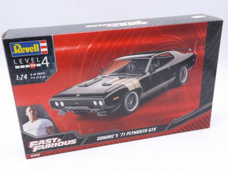 Revell 07692 Fast & Furious Dominic's '71 Plymouth GTX Auto Bausatz 1:24 in OVP 