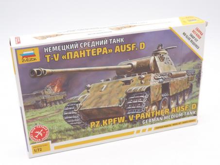 Zvezda 5010 Pz.Kpfw. V Panther Ausf. D Panzer Modell Bausatz 1:72 in OVP 