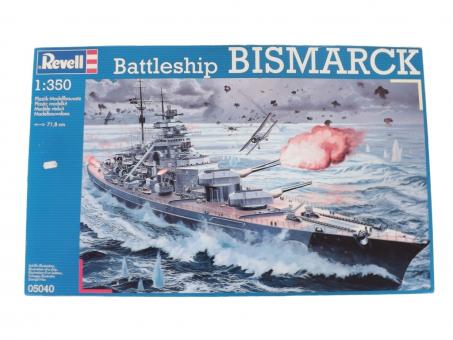 Revell 05040 Battleship Bismarck Kriegsschiff Modell Bausatz 1:350 in OVP 