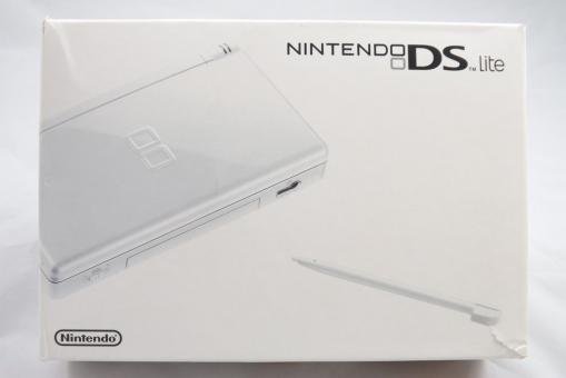 Nintendo DS lite Handheld Konsole - Weiß in OVP 