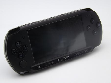 Original Sony Playstation Portable PSP Street E1004 Slim Handheld Konsole Schwarz 