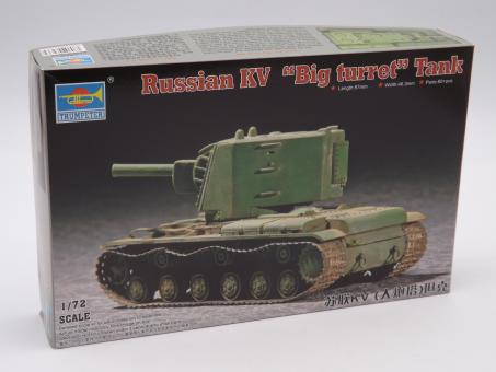 Trumpeter 07236 Russian KV "Big turret" Tank Panzer Modell 1:72 in OVP 