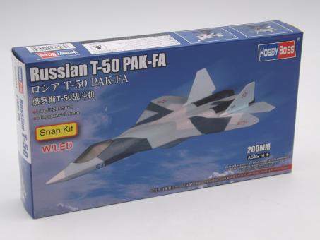 Hobby Boss 81903 Russian T-50 PAK-FA Snap Kit Flugzeug Militär Modell in OVP 