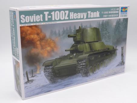 Trumpeter 09591 Soviet T-100Z Heavy Tank Modell Panzer Bausatz 1:35 in OVP 