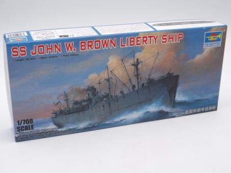 Trumpeter 05756 SS John W. Brown Liberty Ship Modell Schiff Bausatz 1:700 OVP 