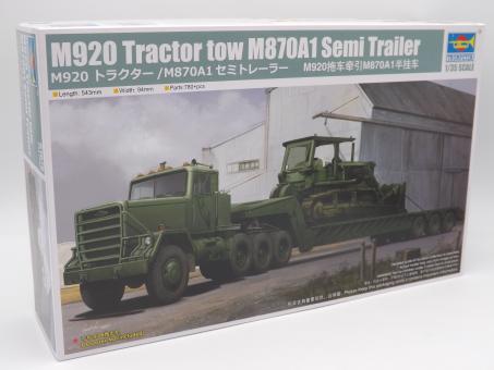 Trumpeter 01078 M920 Tractor tow M870A1 Modell Bausatz 1:35 in OVP 