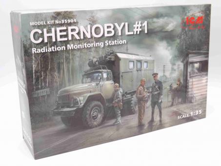  ICM 35901 Chernobyl#1. Radiation Monitoring Station Fahrzeug Modell 1:35 OVP 