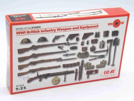 ICM 35683 WWI British Infantry Weapon and Equipment Verschiedenes 1:35 OVP 