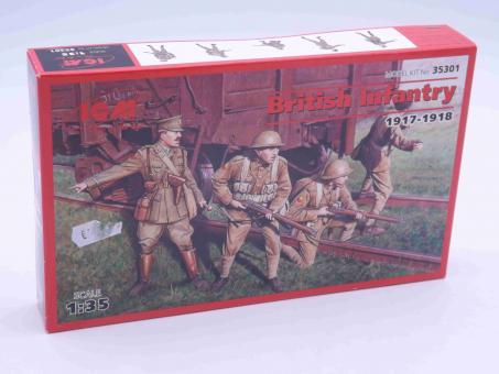 ICM 35301 British Infantry 1917-1918 Bausatz Figuren Modell 1:35 OVP 
