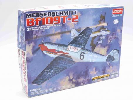 Academy 12225 MESSERSCHMITT Bf109T-2 Modell Flugzeug Bausatz 1:48 OVP 