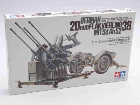 Tamiya 35091 German 2cm Flackvierling 38 Modell Artillerie Bausatz 1:35 OVP 