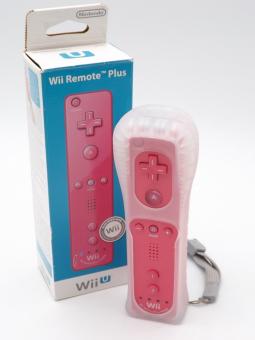 Original Nintendo Wii U Controller Fernbedienung / Remote Motion Plus Inside - Pink in OVP 