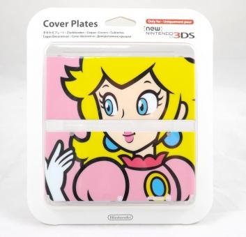 New Nintendo 3DS Cover Plates Zierblende - Prinzessin Toadstool / Peach Design 