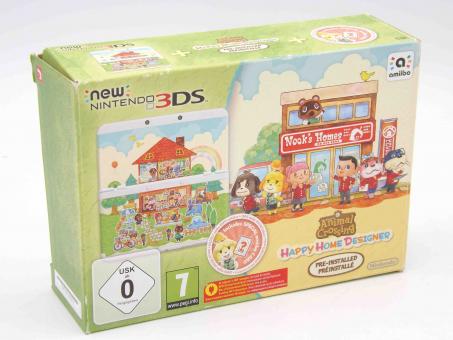 Nintendo New 3DS Konsole - Animal Crossing Edition + Spiel vorinst. + Netzteil in OVP 