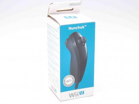 Original Nintendo Wii U Nunchuk Controller / Fernbedienung Schwarz in OVP 