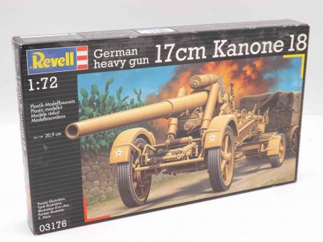Revell 03176 German heavy gun 17cm Kanone 18 Modell Bausatz 1:72 in OVP 